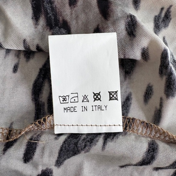 Maria Grazia Severi Animal Print Tank Top Rhinestone Embellished Made Italy - Picture 6 of 6